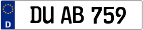 Trailer License Plate